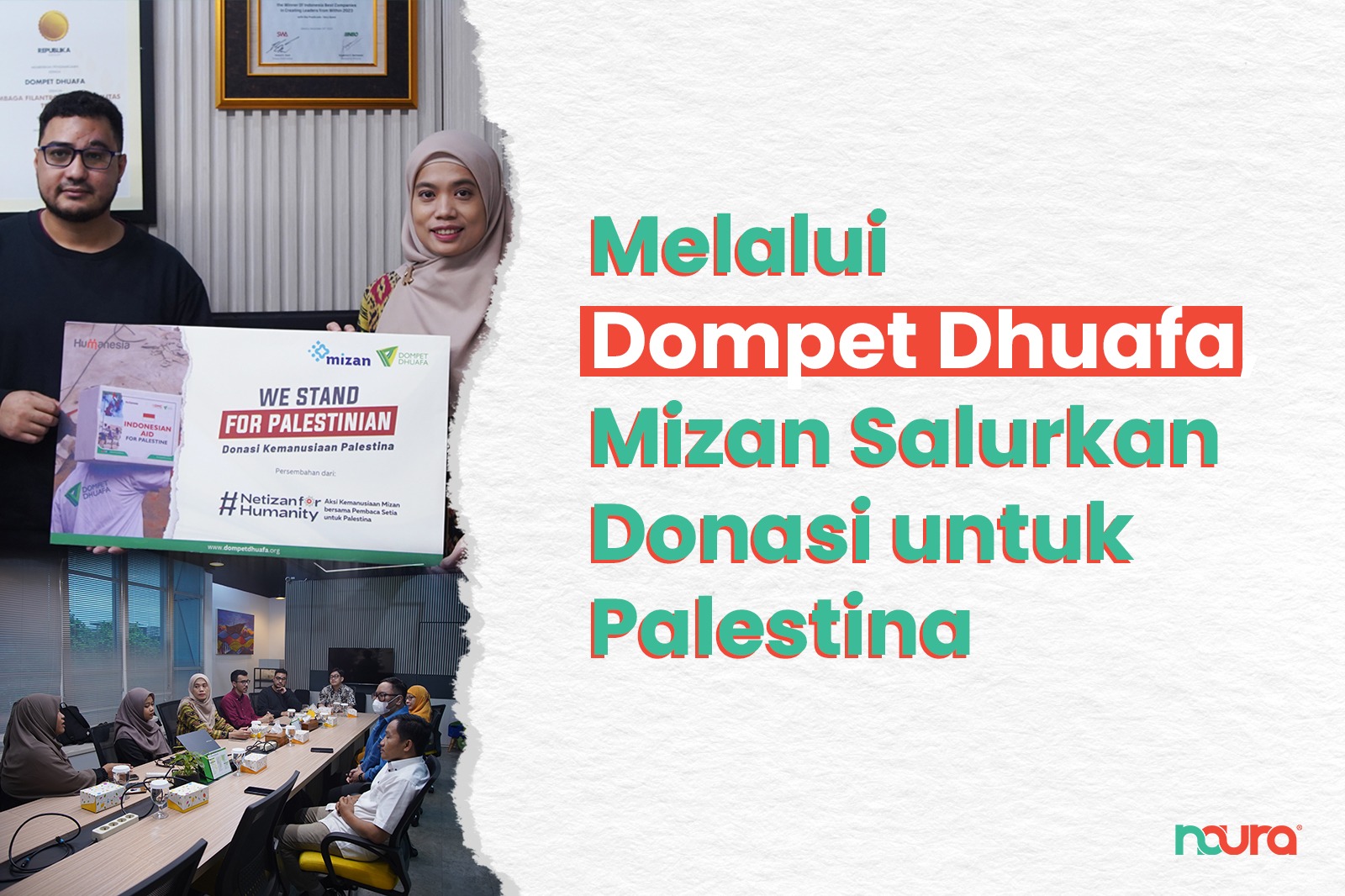 Melalui Dompet Dhuafa, Mizan Salurkan Donasi untuk Palestina