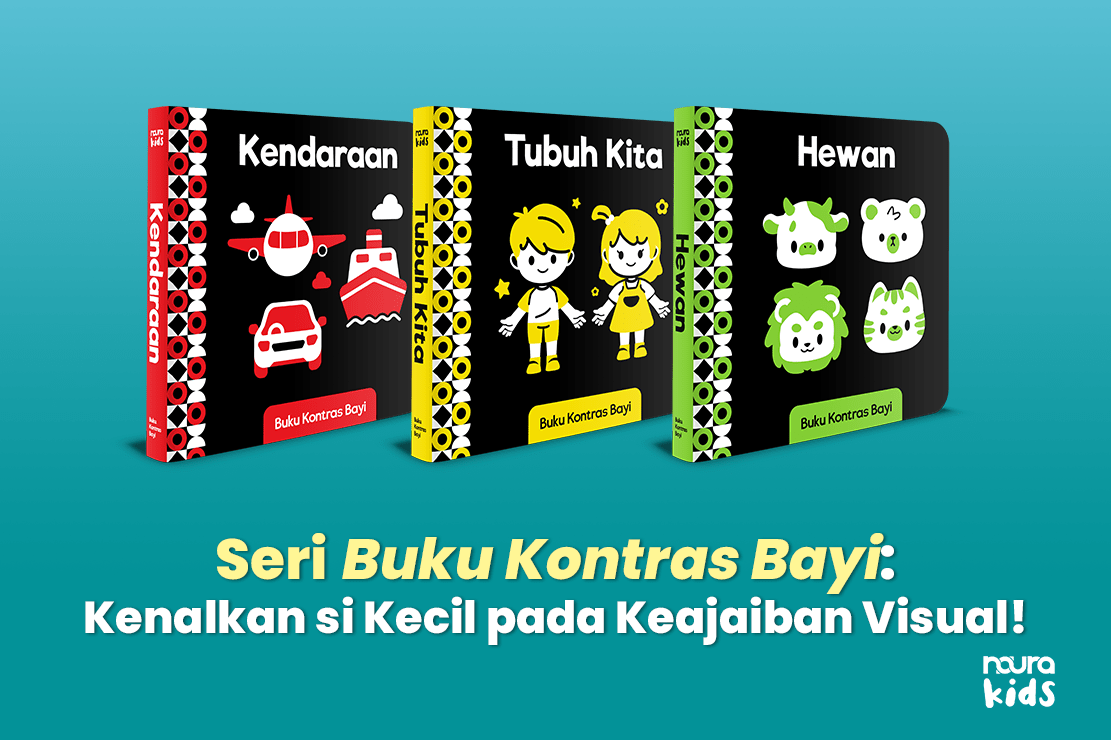 Seri Buku Kontras Bayi: Kenalkan si Kecil pada Keajaiban Visual!